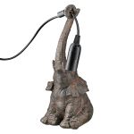 Επιτραπέζιο Φωτιστικό Elephant Συνθετική Ρητίνη Καφέ 12X13X28Cm 12X13X28Cm
