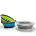 Λεκάνη Στρογγυλή 9lt Πτυσσόμενη Πλαστικό/Σιλικόνη Φ37.5x14cm