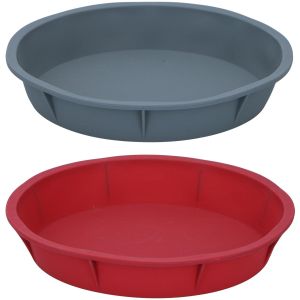 Στρογγυλή Φόρμα Κέικ Σιλικόνη Γκρι 24.5x4.5cm ALPINA Σε 2 Χρώματα