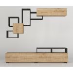 Σύνθετο ArteLibre MONTANA Sapphire/Ανθρακί Μοριοσανίδα 210x36.8x33.9cm