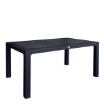 Τραπέζι Κήπου ArteLibre Eco Μαύρο Ανακυκλωμένο PP 150x90x74cm