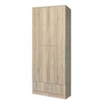 Ντουλάπα ArteLibre VESLEMOY Φυσικό Μοριοσανίδα 80x50x195cm