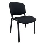 Καρέκλα Επισκέπτη VISTIPRO Μαύρο Ύφασμα/Μέταλλο 40x55x77cm