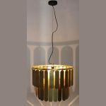 Φωτιστικό Κρεμαστό ArteLibre Χρυσό Μέταλλο 54.5x54.5x40cm