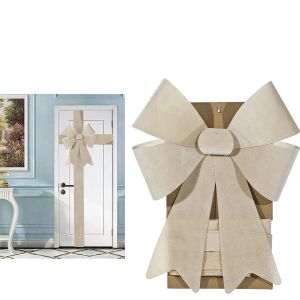 Χριστουγεννιάτικος Φιόγκος Πόρτας Χρυσό 50x66cm