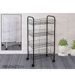 Τρόλεϊ Μαύρο/Λευκό Μέταλλο 36x27x86cm Σε 2 Χρώματα