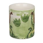 Κούπα Δεινόσαυρος 300ml Λευκό/Μαύρο Πορσελάνη 9.5x8cm Σε 4 Σχέδια