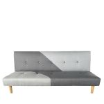 Καναπές Κρεβάτι Τριθέσιος ArteLibre NERISSA Αποχρώσεις Γκρι Ύφασμα 178x87x78cm
