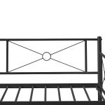 Καναπές Κρεβάτι ArteLibre CIMARRON Μαύρο Μέταλλο Για Στρώμα 90x190cm