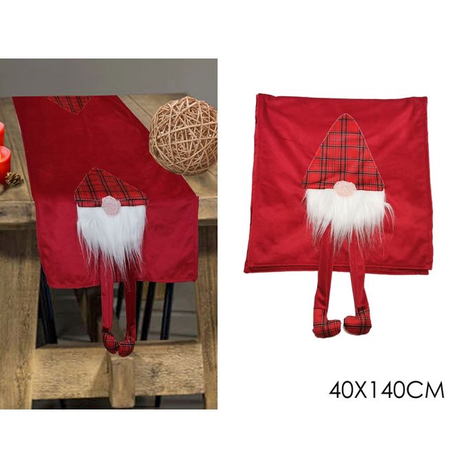 Ράνερ Με Νάνο Κόκκινο Βελούδο 40x140cm