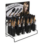 Βούρτσα Μαλλιών Μαύρο/Φυσικό Πλαστικό 18cm Σε 6 Τύπους