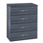 Συρταριέρα ArteLibre WHITBY Σκούρο Καρυδί Μοριοσανίδα/Μελαμίνη 80x40x100cm