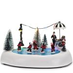Χριστουγεννιάτικο Σκηνικό Με Φως, Μουσική Και Κίνηση 14cm