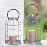 Φανάρι ArteLibre Γκρι Μέταλλο 37cm