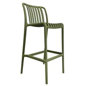 Σκαμπό Bar ArteLibre TAHITI Πράσινο PP 47x38x102cm