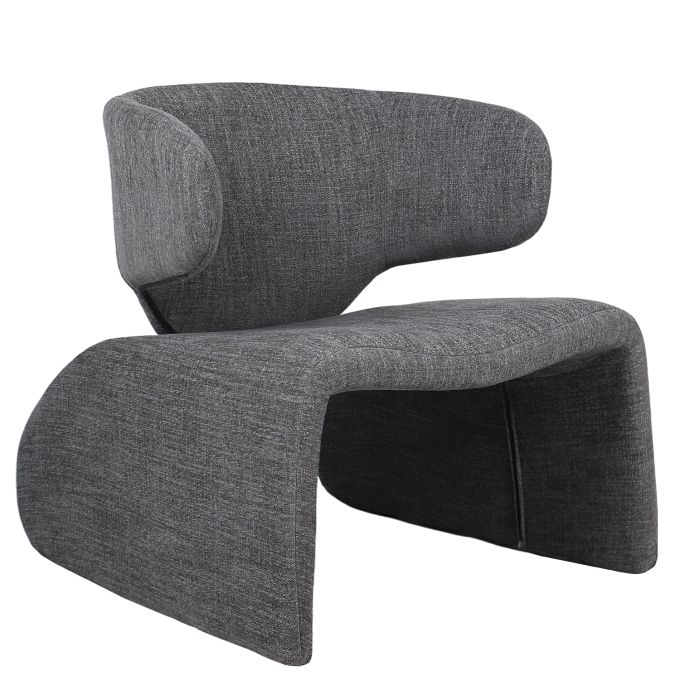 Πολυθρόνα ArteLibre HIMALIA Γκρι Ύφασμα/Μέταλλο/Ξύλο 73x78x75cm