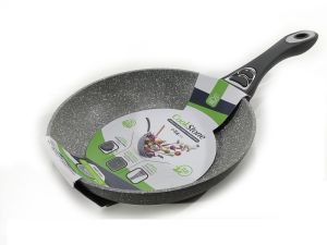 Τηγάνι Αντικολλητικό Αλουμινίου Με Επίστρωση Stone Λαβή Soft-Touch Φ20cm