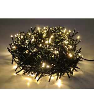 100 LED Εξωτερικού Χώρου Θερμό Λευκό Φως Πράσινο Καλώδιο