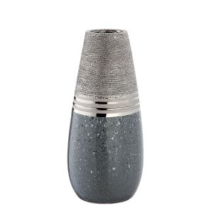 Βάζο ArteLibre Ασημί/Γκρι Κεραμικό 13x13x30cm
