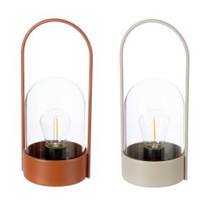 Διακοσμητικό Αντικείμενο (Led) Μεταλλικό Καφέ Γκρι 2 Ποικιλία 11X10X24Cm 11X10X24Cm