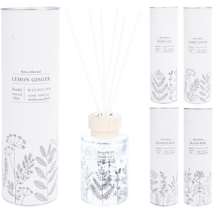 Αρωματικό Χώρου ArteLibre Με 6 Sticks Σε Γυάλινο Δοχείο 80ml Σε Διάφορα Αρώματα