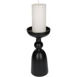 Κηροπήγιο ArteLibre Μαύρο Αλουμίνιο 12x12x26cm