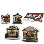 Χριστουγεννιάτικο Σκηνικό Με Φως Πολύχρωμο 10x4x10cm Σε 4 Σχέδια