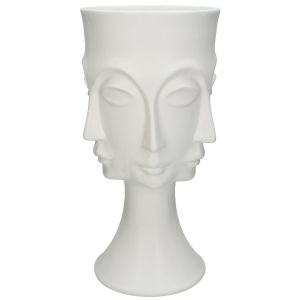 Βάζο ArteLibre Λευκό Κεραμικό 17.4x16x33cm