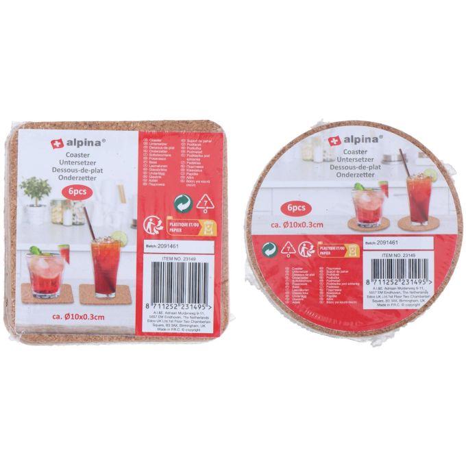 Σουβέρ 6Τμχ 2 Σχέδια ALPINA