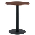 Τραπέζι Τραπεζαρίας ArteLibre QUINTON Καρυδί/Μαύρο Μέταλλο/Μοριοσανίδα 60x60x74cm