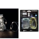 100 MicroLED Με Ψυχρό Λευκό Φως Και Τηλεχειριστήριο