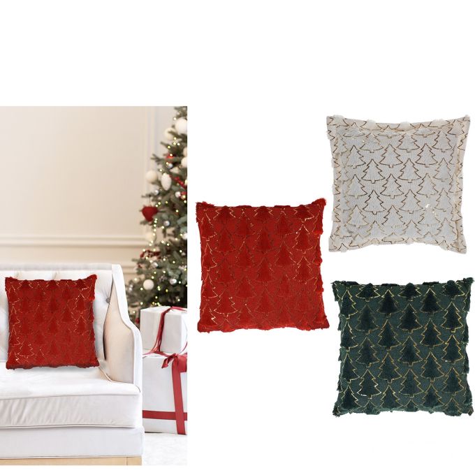 Χριστουγεννιάτικο Μαξιλάρι 45x45cm Σε 3 Σχέδια