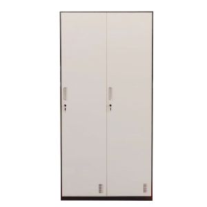 Φοριαμός ArteLibre Δίφυλλος DORI Σκούρο Γκρι/Λευκό Μέταλλο 90x45x185cm