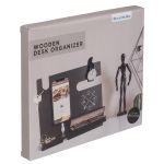 Οργανωτής Γραφείου Μαύρο Ξύλο 26x5x22cm