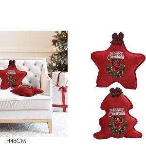 Χριστουγεννιάτικο Μαξιλάρι 48cm Σε 2 Σχέδια