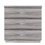 Συρταριέρα ArteLibre HAYHURST Γκρι Σκούρο Μοριοσανίδα/Μελαμίνη 60x40x63cm