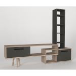 Σύνθετο ArteLibre NEVADA Cordoba/Ανθρακί Μοριοσανίδα 167x29.8x133.5cm