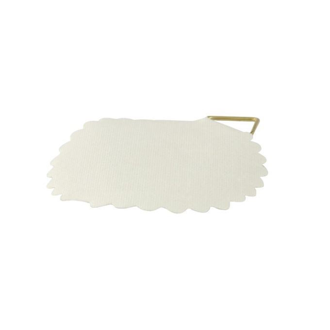 Στηριγματάκια Ανάρτησης 45 Ύφασμα Αυτοκόλλητο Λευκό 6Tμχ