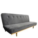 Καναπές Κρεβάτι Τριθέσιος ArteLibre CELESTE Γκρι Ύφασμα 193x85x88cm