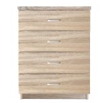 Συρταριέρα ArteLibre OCOLA Φυσικό Μελαμίνη 60x40x80cm