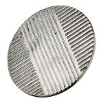 Σουβέρ Στρογγυλό 'Tratto' Αλουμίνιο Ασημί 2Τμχ D. 11cm