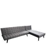 Καναπές Κρεβάτι Γωνιακός ArteLibre MAGUS Γκρι Ύφασμα 254x77/163x74cm