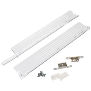 Κιτ Κατασκευής Συρταριού (DIY) Λευκό Ατσάλι 500mm