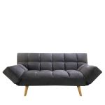 Καναπές Κρεβάτι Τριθέσιος ArteLibre ELVINA Γκρι Ύφασμα 182x82x88cm