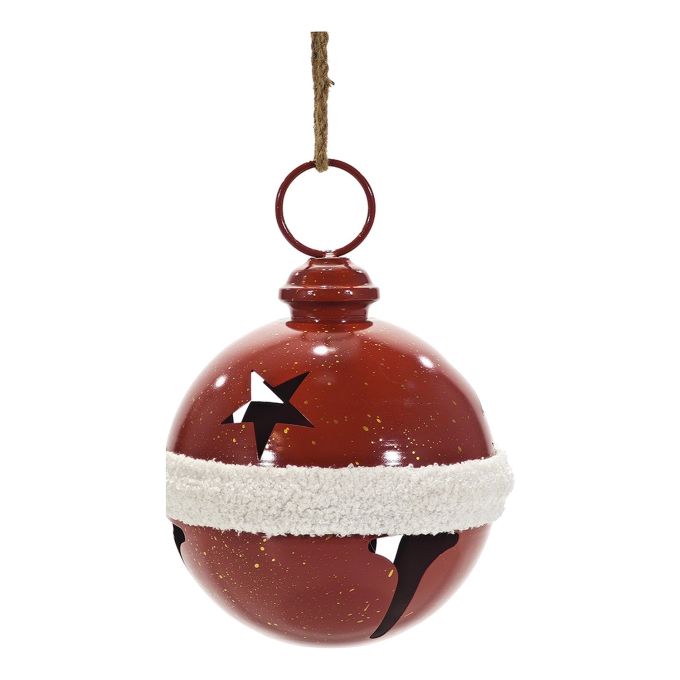 Χριστουγεννιάτικο Κρεμαστό Διακοσμητικό Καμπάνα Κόκκινο 22x30cm