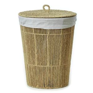 Καλάθι Απλύτων Μπεζ Φ37cm