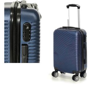 Βαλίτσα Καμπίνας Μπλε Πολυπροπυλένιο 34.5x21x55cm