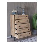 Συρταριέρα ArteLibre AMARI Δρυς Μοριοσανίδα 72x43x114cm