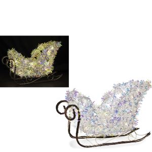 Χριστουγεννιάτικο Φωτιζόμενο Έλκηθρο Με 25 LED 24cm