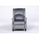 Πολυθρόνα Ανακλινόμενη ArteLibre MARKEB Γκρι Βελούδο 72x84x97cm